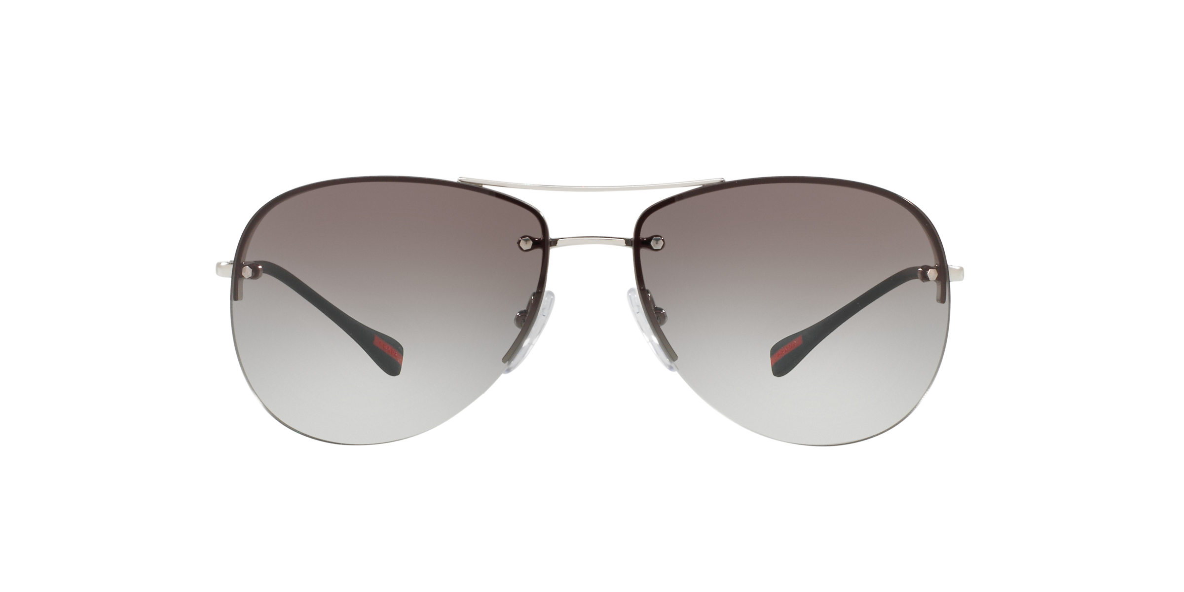 Prada Linea Rossa PS 50RS Silver 1BC0A7 three-quarter view