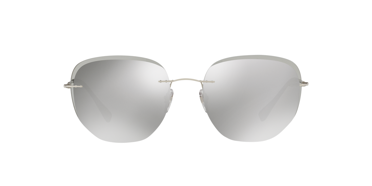 Prada Linea Rossa PS 50TS Silver 1BC125 three-quarter view