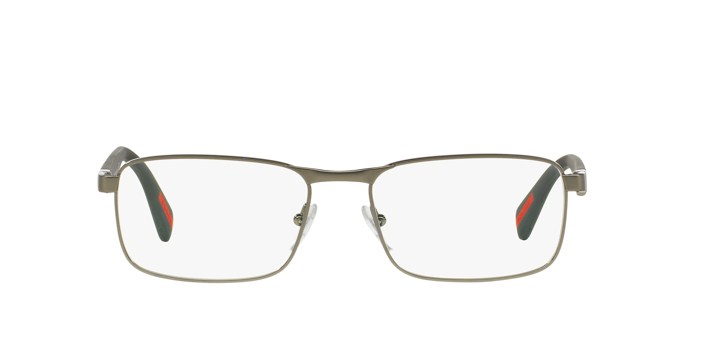 Prada Linea Rossa PS 51GV Gunmetal Shiny/Rubber 5AV1O1 three-quarter view