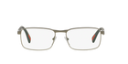 Prada Linea Rossa PS 51GV Gunmetal Shiny/Rubber 5AV1O1 three-quarter view