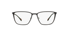 Prada Linea Rossa PS 51HV Top Black Rubber/Gunmetal DG01O1 three-quarter view