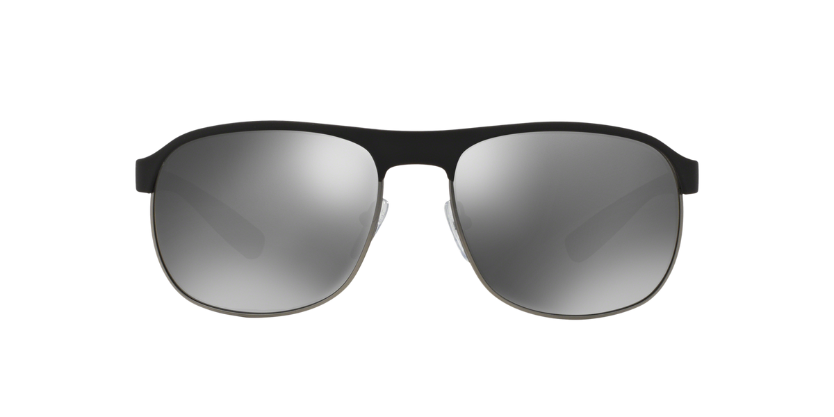 Prada Linea Rossa PS 51QS Black/Gunmetal Rubber DG07W1 three-quarter view