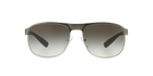 Prada Linea Rossa PS 51QS Gunmetal Rubber/Steel Rubber DG10A7 three-quarter view