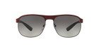 Prada Linea Rossa PS 51QS Gunmet Rubber/Bord Rubber TWM3M1 three-quarter view