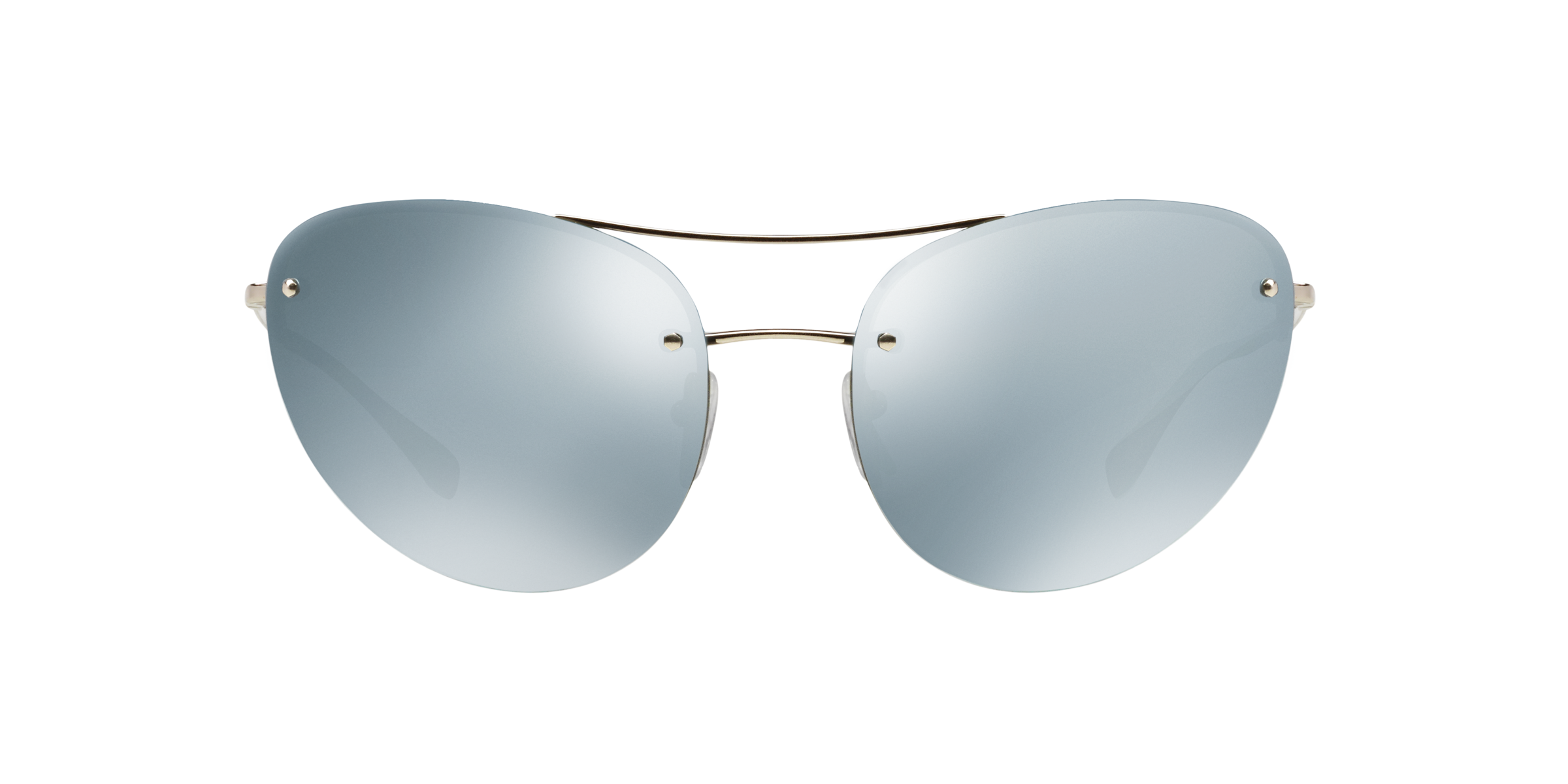 Prada Linea Rossa PS 51RS Silver 1BC5K2 three-quarter view