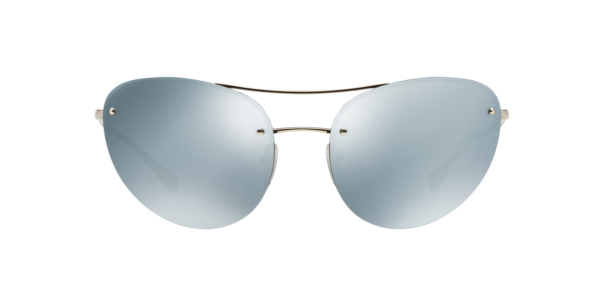 Prada Linea Rossa PS 51RS Silver 1BC5K2 three-quarter view