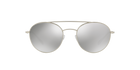 Prada Linea Rossa PS 51SS Matte Silver 1AP2B0 three-quarter view
