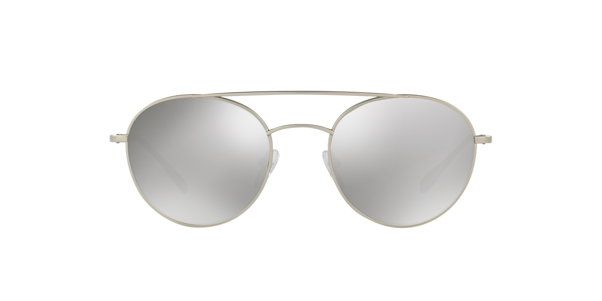 Prada Linea Rossa PS 51SS Matte Silver 1AP2B0 three-quarter view