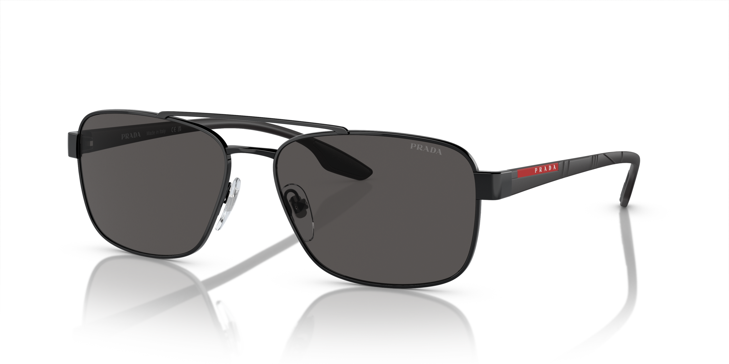 Prada Linea Rossa PS 51US Black 1AB5S0 three-quarter view
