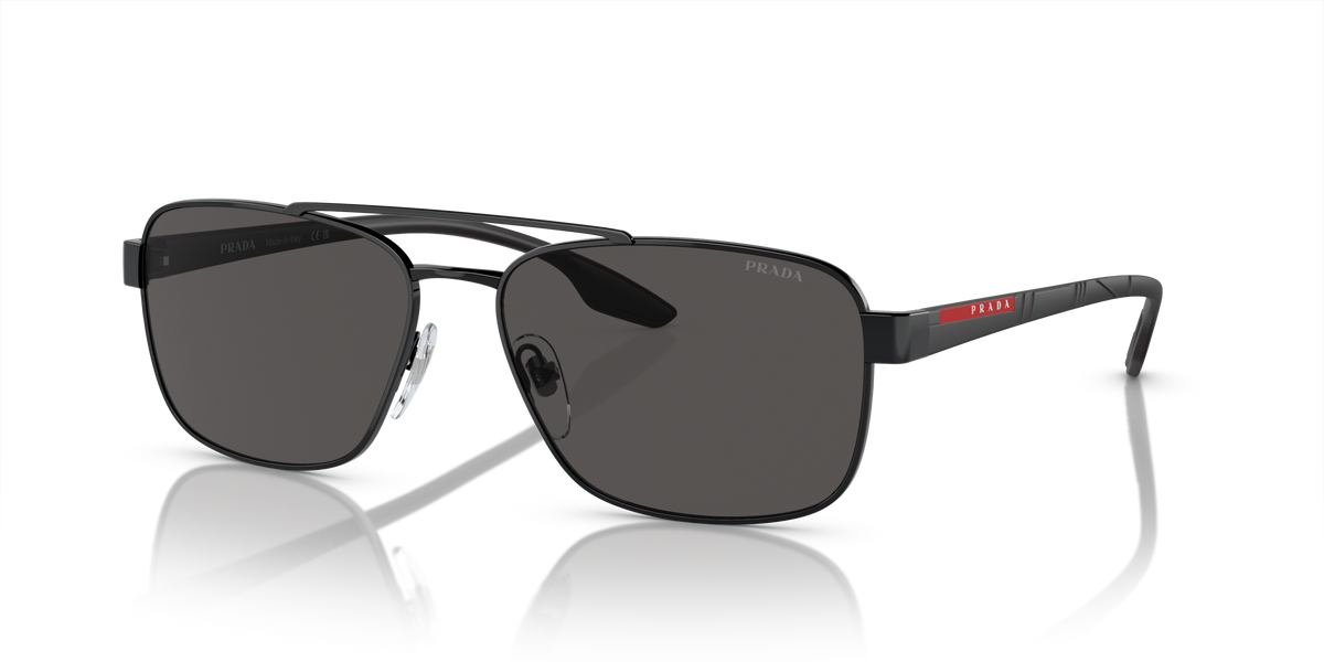 Prada Linea Rossa PS 51US Black 1AB5S0 three-quarter view