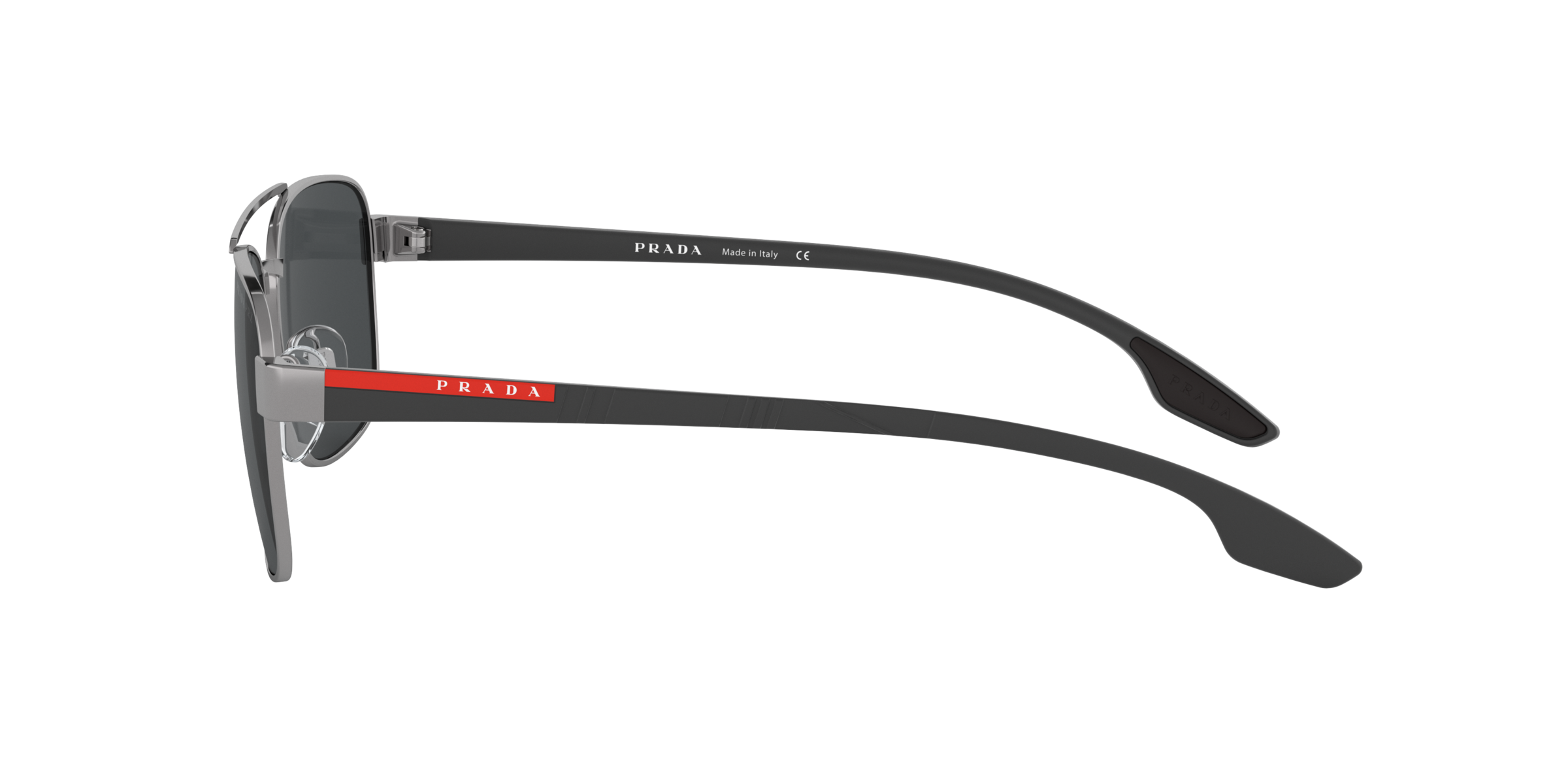 Prada Linea Rossa PS 51US Gunmetal 5AV5Z1 side view