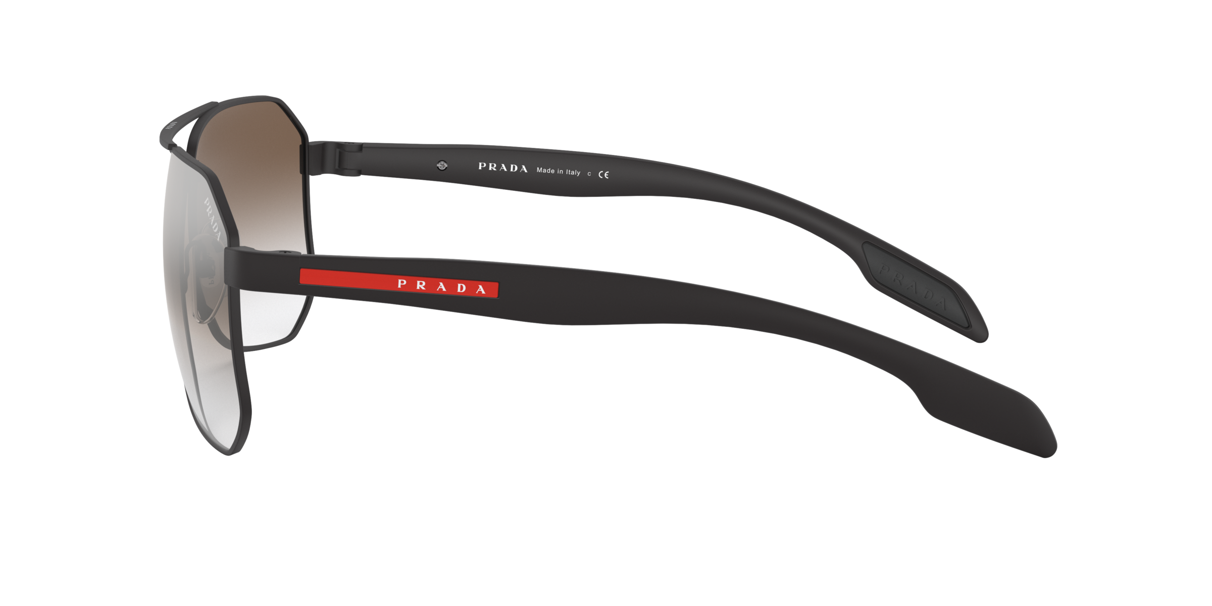 Prada Linea Rossa PS 51VS Matte Black 1BO5O0 side view