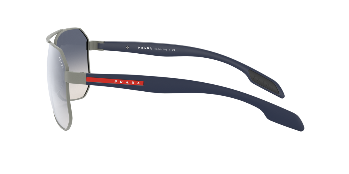 Prada Linea Rossa PS 51VS Gunmetal Rubber DG11J0 side view