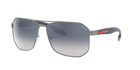 Prada Linea Rossa PS 51VS Gunmetal Rubber DG11J0 three-quarter view