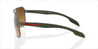 Prada Linea Rossa PS 51VS Gunmetal Rubber DG1741 side view