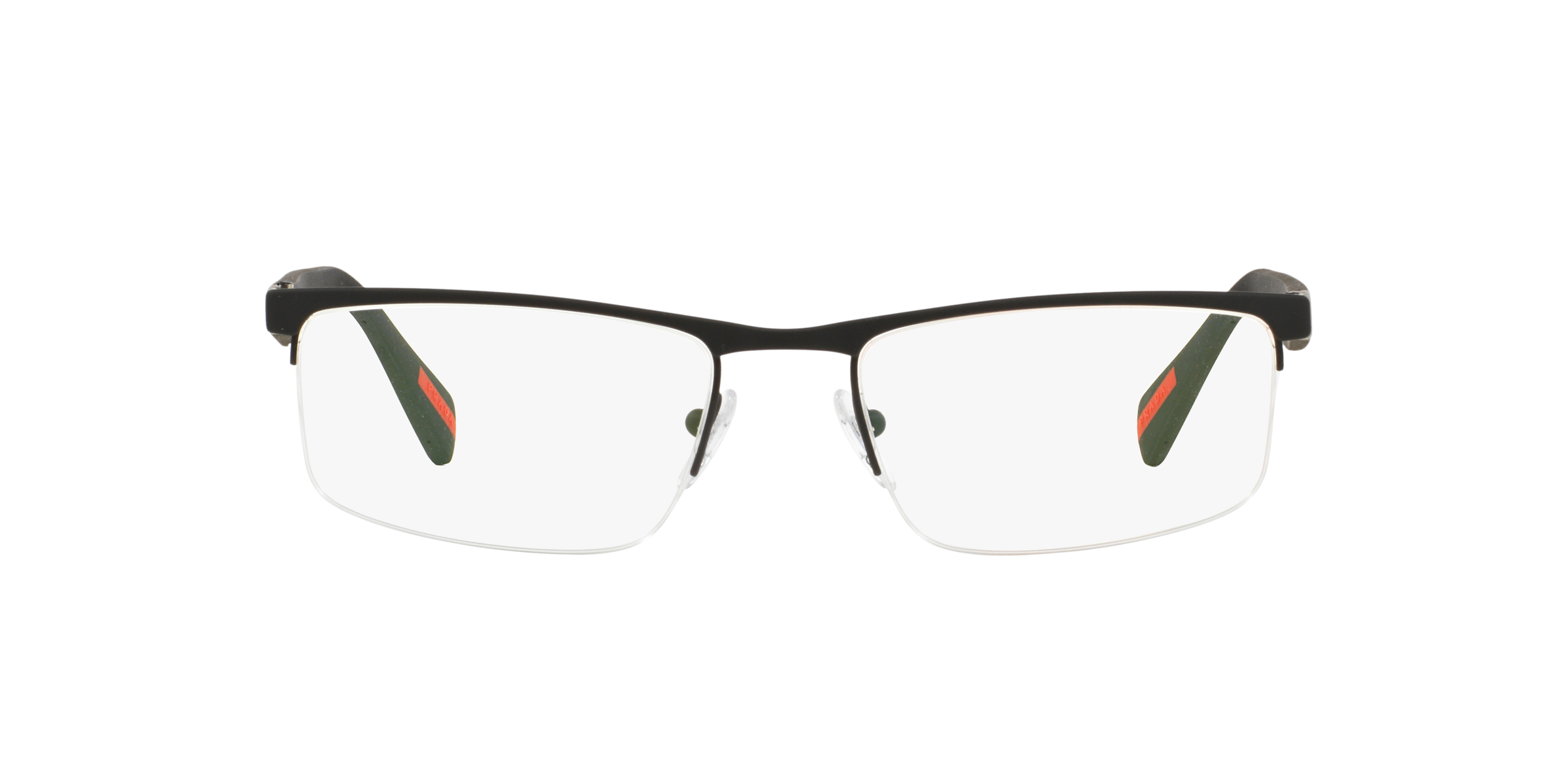 Prada Linea Rossa PS 52FV Rubber Black DG01O1 three-quarter view