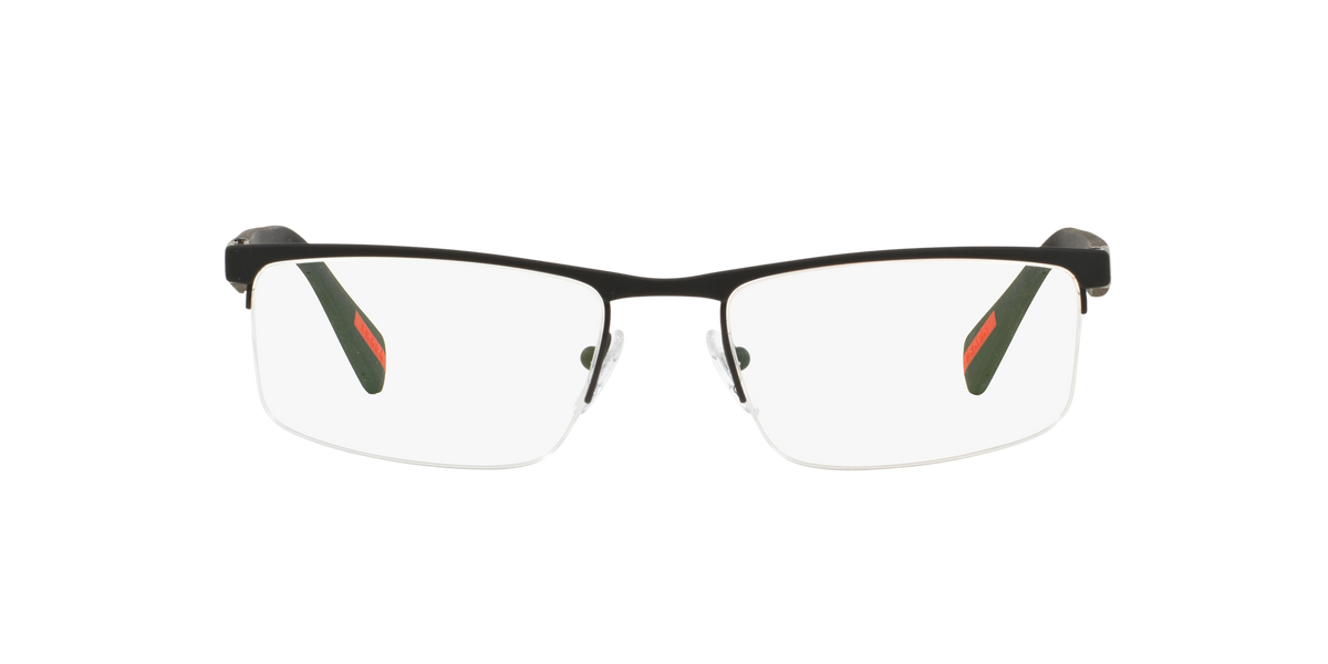 Prada Linea Rossa PS 52FV Rubber Black DG01O1 three-quarter view