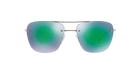 Prada Linea Rossa PS 52RS Silver 1BC1M0 three-quarter view
