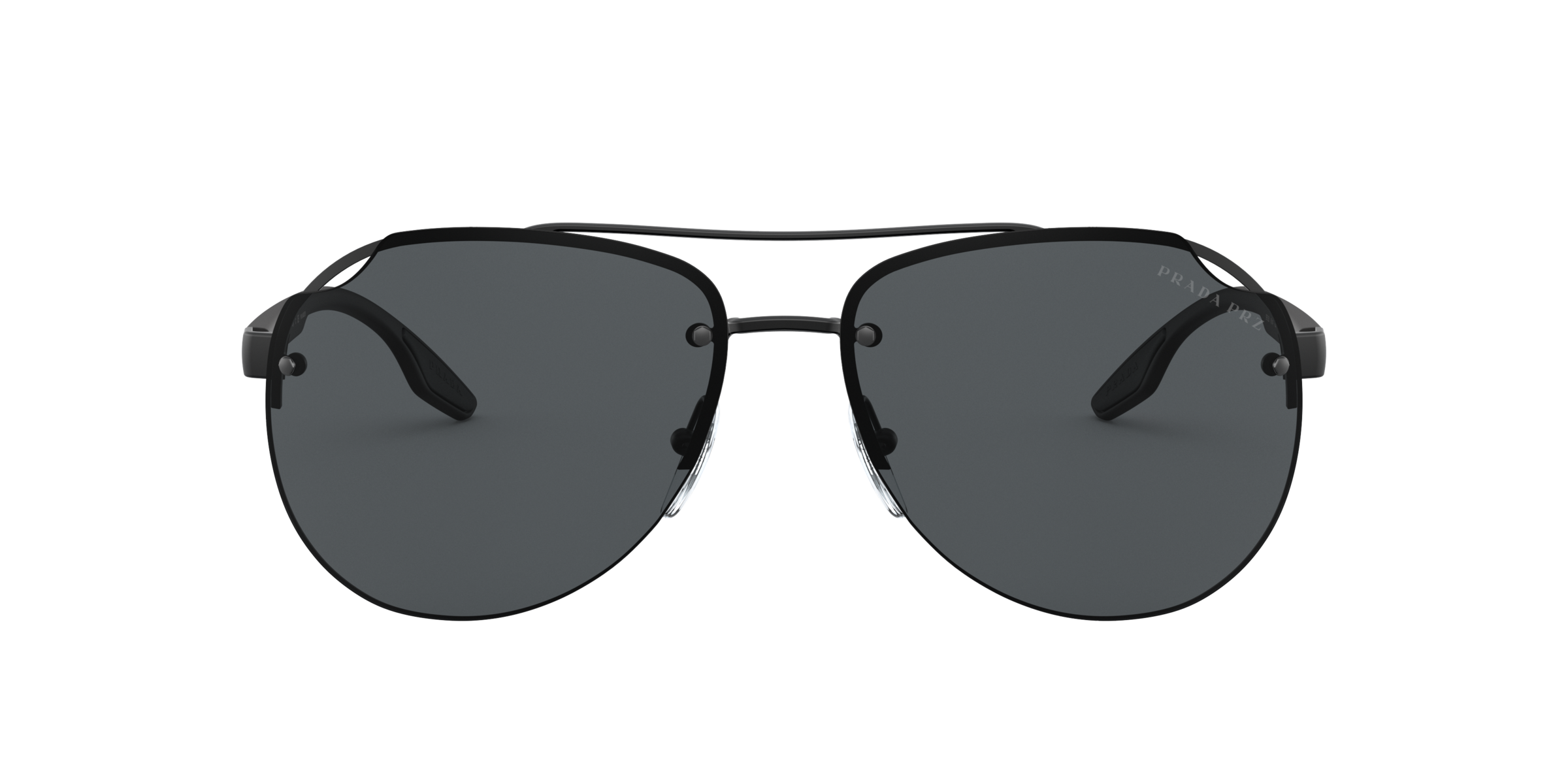 Prada Linea Rossa PS 52VS Matte Black 1BO5Z1 three-quarter view