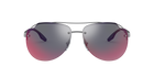 Prada Linea Rossa PS 52VS Matte Gunmetal 7CQ9Q1 three-quarter view