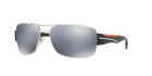 Prada Linea Rossa PS 53NS Silver 1BC07H three-quarter view