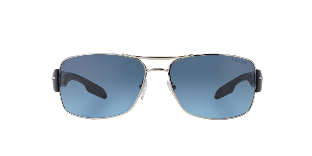 Prada Linea Rossa PS 53NS Silver 1BC5I1 front view
