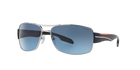 Prada Linea Rossa PS 53NS Silver 1BC5I1 three-quarter view