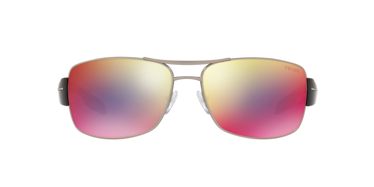 Prada Linea Rossa PS 53NS Matte Gunmetal 5AV08F front view