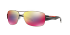 Prada Linea Rossa PS 53NS Matte Gunmetal 5AV08F three-quarter view