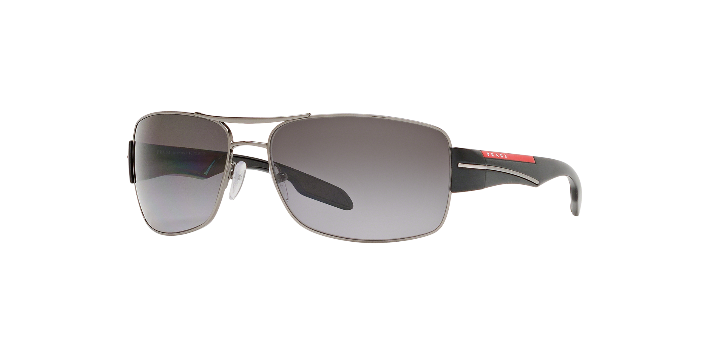 Prada Linea Rossa PS 53NS Gunmetal 5AV5W1 three-quarter view
