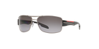 Prada Linea Rossa PS 53NS Gunmetal 5AV5W1 three-quarter view