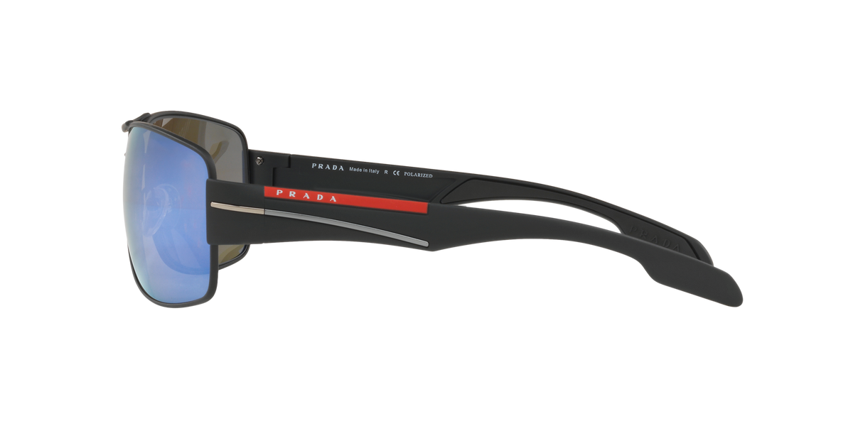 Prada Linea Rossa PS 53NS Black Rubber DG02E0 side view
