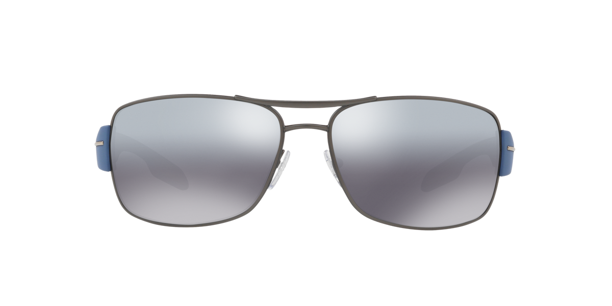 Prada Linea Rossa PS 53NS Gunmetal Rubber DG12F2 front view