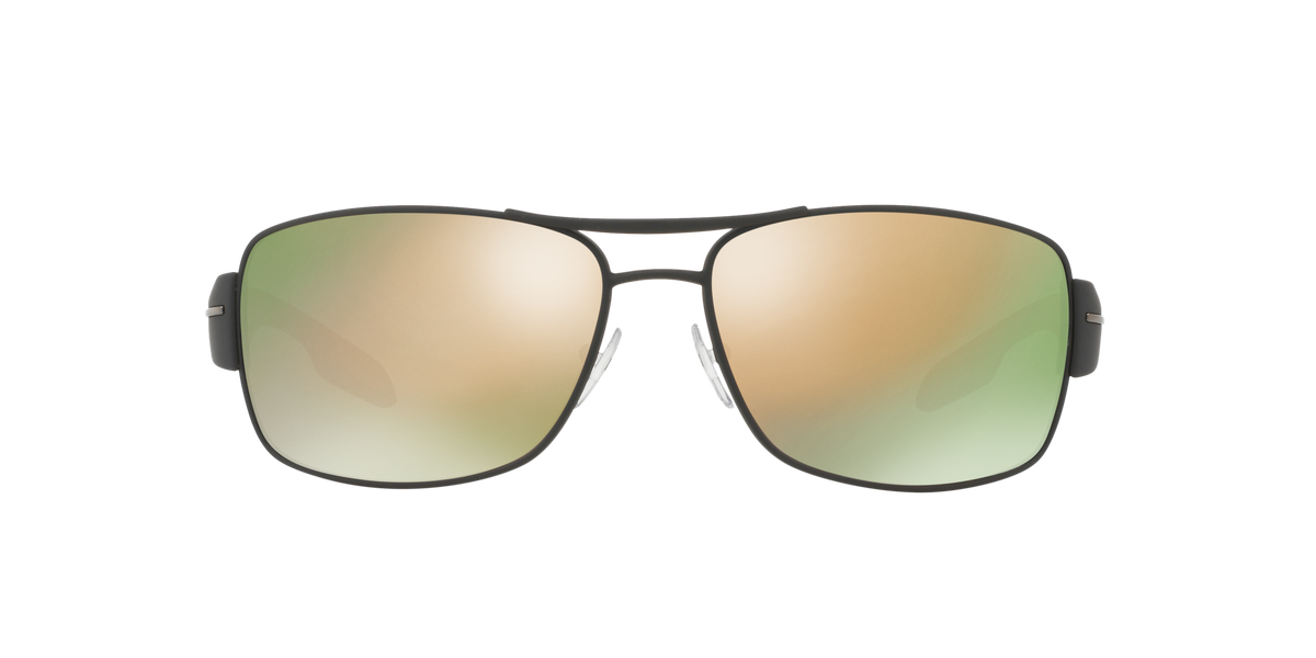 Prada Linea Rossa PS 53NS Grey Rubber TIG2D2 front view