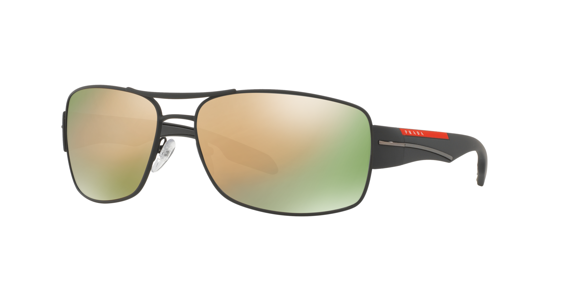 Prada Linea Rossa PS 53NS Grey Rubber TIG2D2 three-quarter view