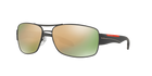 Prada Linea Rossa PS 53NS Grey Rubber TIG2D2 three-quarter view