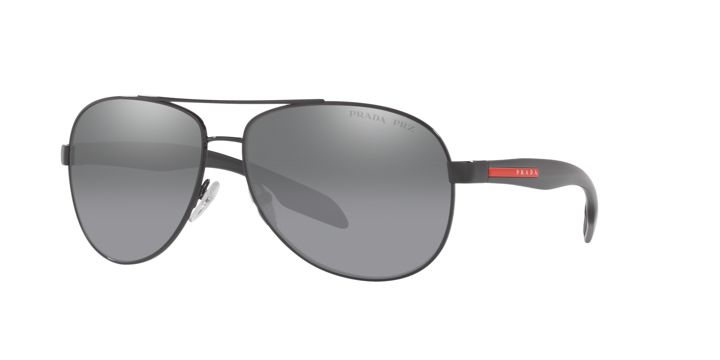 Prada Linea Rossa PS 53PS Black 1AB2F2 three-quarter view