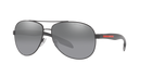 Prada Linea Rossa PS 53PS Black 1AB2F2 three-quarter view