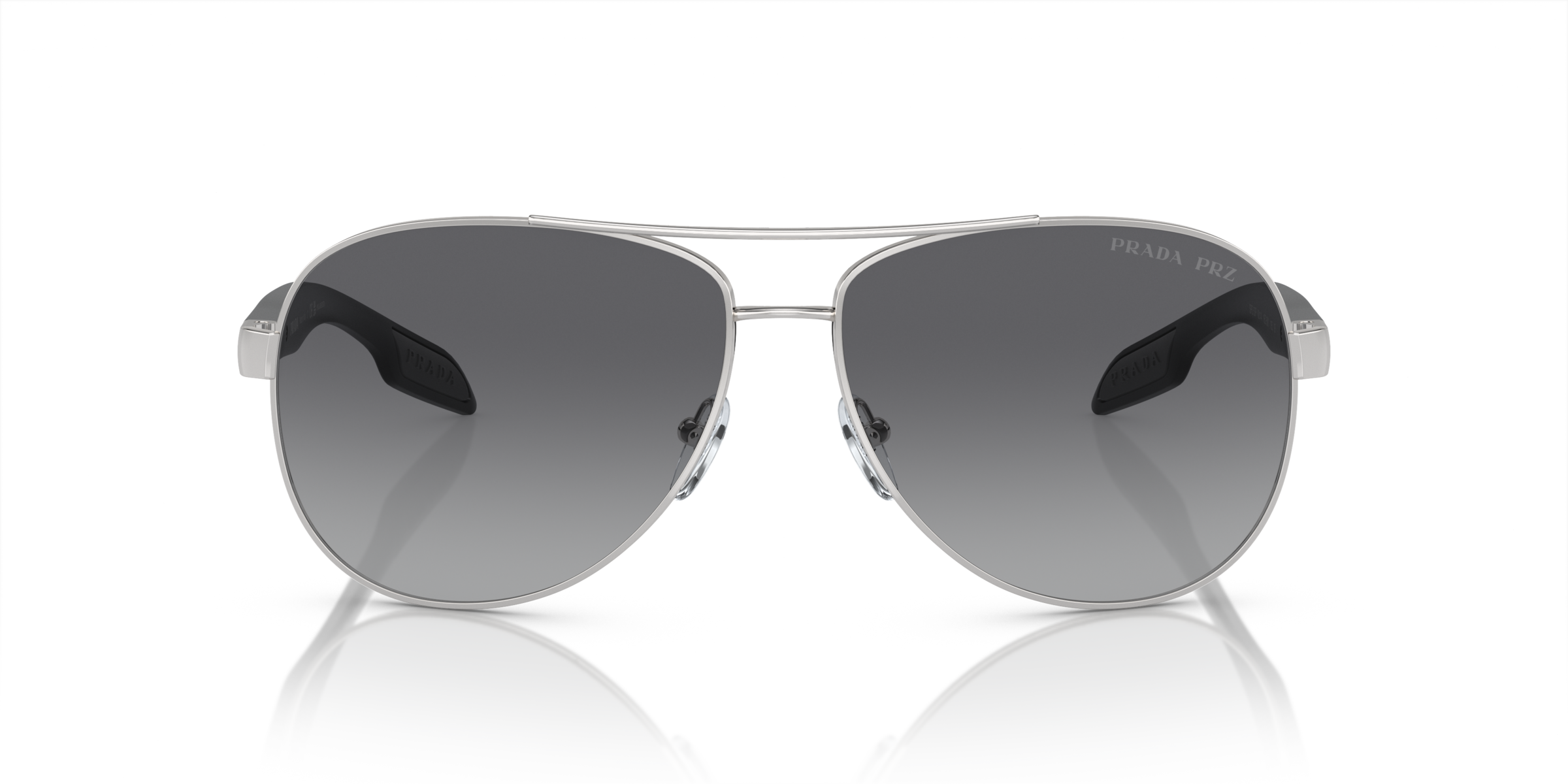 Prada Linea Rossa PS 53PS Steel 1BC5W1 front view