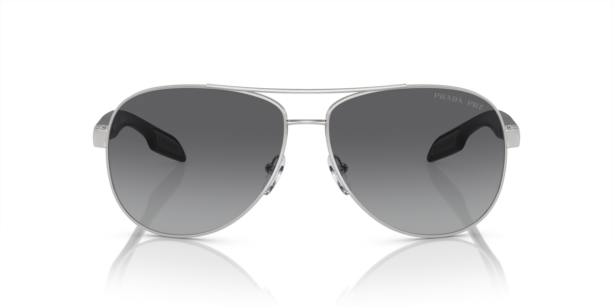 Prada Linea Rossa PS 53PS Steel 1BC5W1 front view