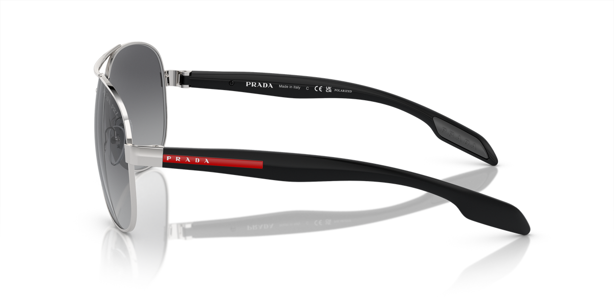 Prada Linea Rossa PS 53PS Steel 1BC5W1 side view