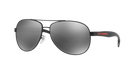 Prada Linea Rossa PS 53PS Black 1BO7W1 three-quarter view