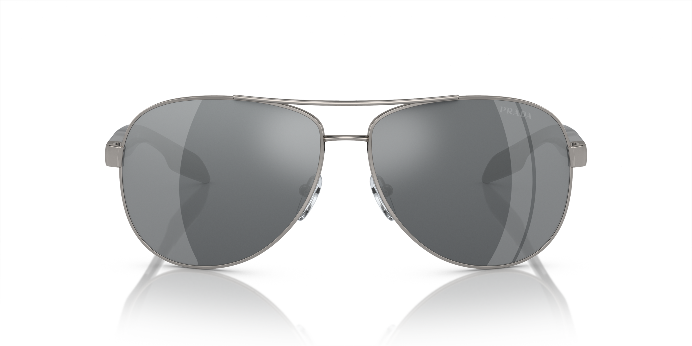 Prada Linea Rossa PS 53PS Gunmetal 5AV5L0 front view