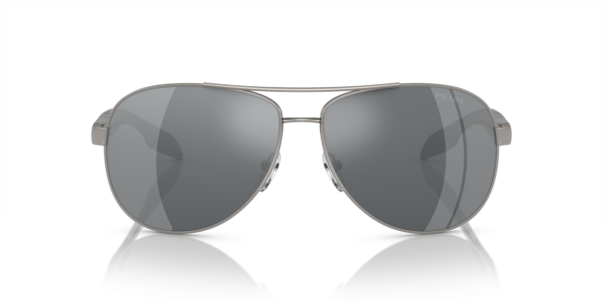 Prada Linea Rossa PS 53PS Gunmetal 5AV5L0 front view