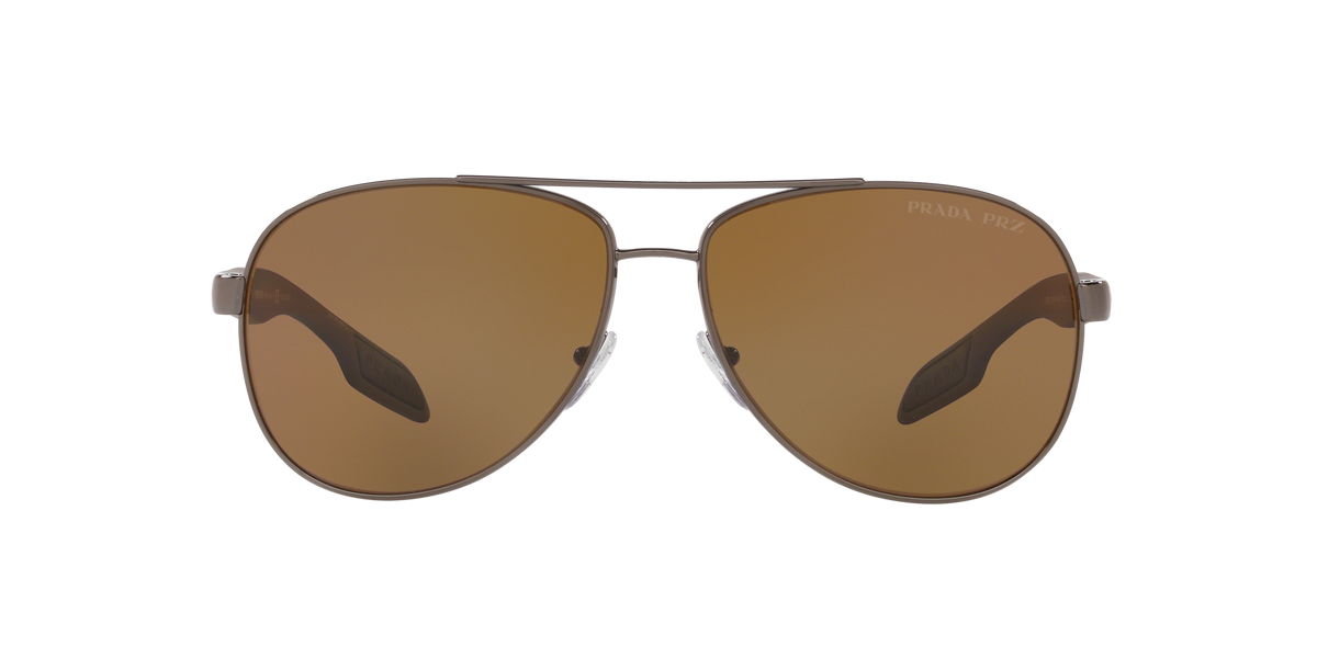 Prada Linea Rossa PS 53PS Gunmetal 5AV5Y1 front view