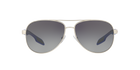 Prada Linea Rossa PS 53PS Silver Rubber QFP5W1 front view