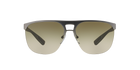 Prada Linea Rossa PS 53QS Gunmetal Rubber DG11X1 three-quarter view