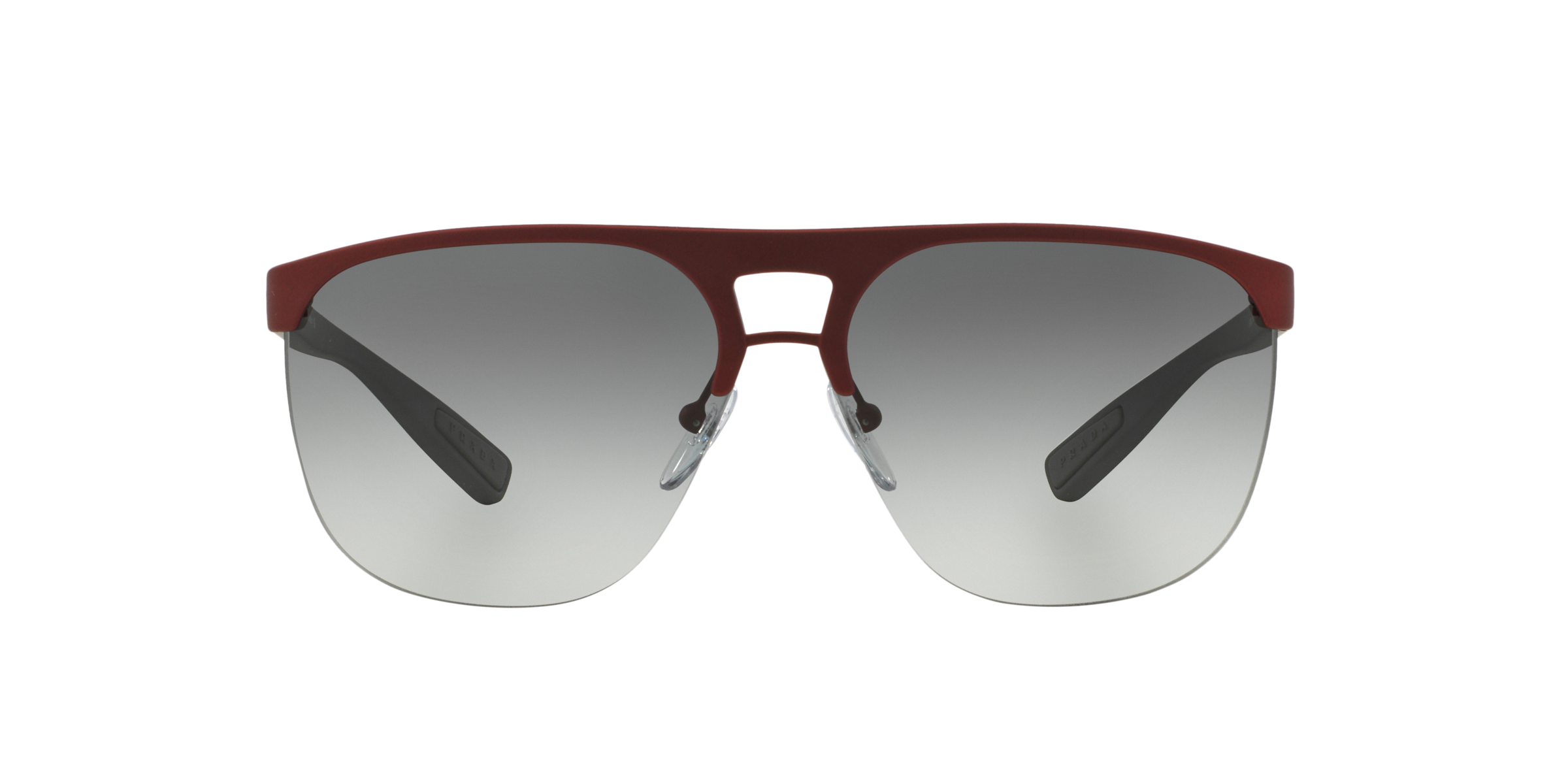 Prada Linea Rossa PS 53QS Bordeaux Rubber TWM3M1 three-quarter view