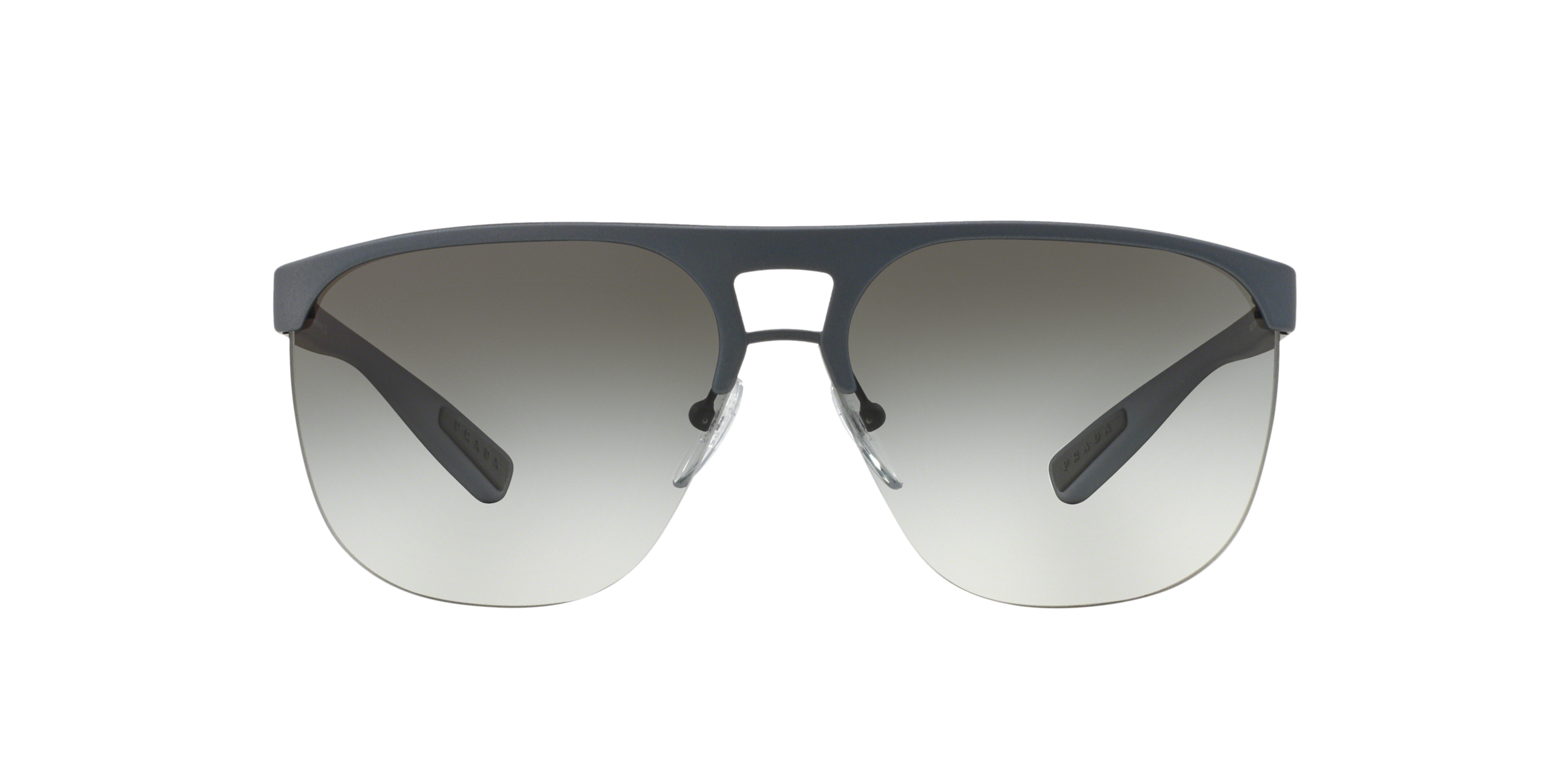 Prada Linea Rossa PS 53QS Light Grey Rubber TWP0A7 three-quarter view