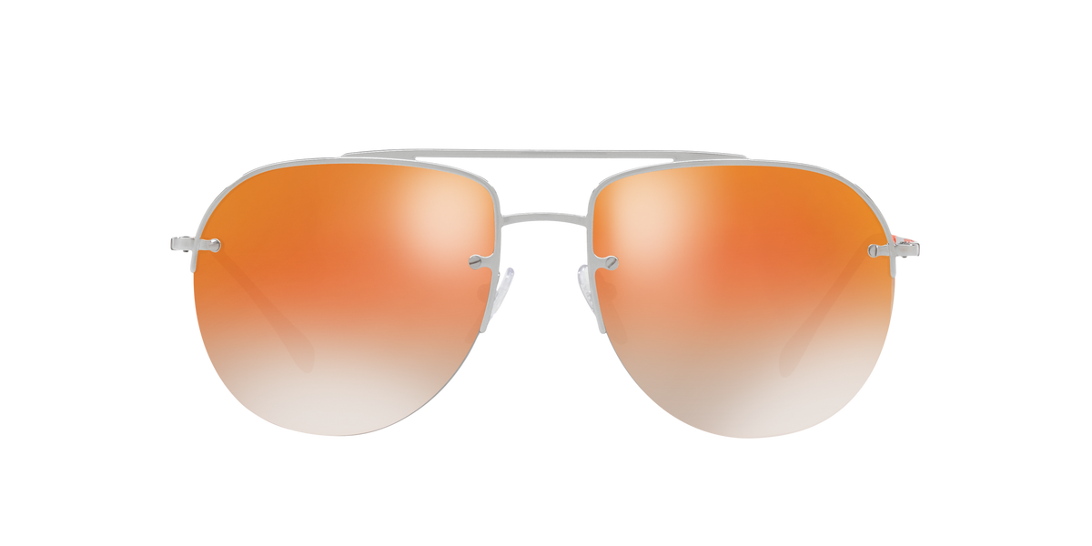 Prada Linea Rossa PS 53SS Gunmetal 5AV6U0 three-quarter view